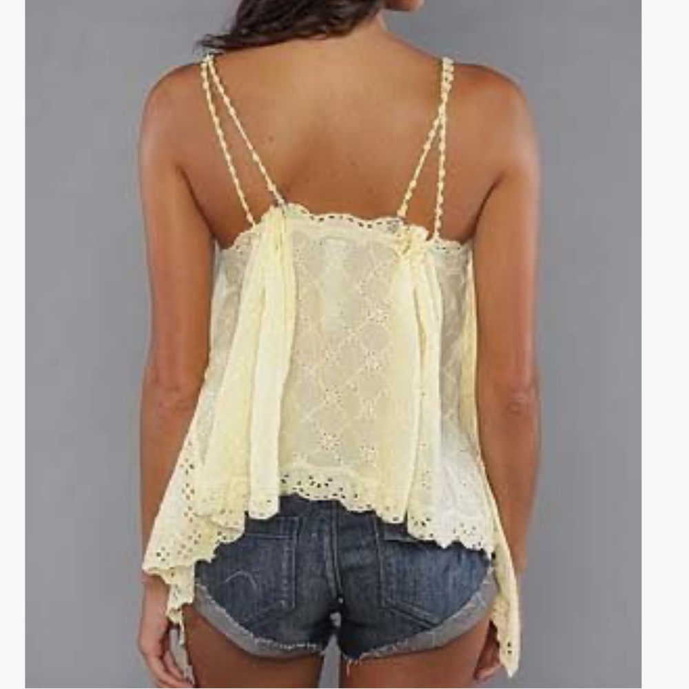 ☀️ Free People New Romantics Wildflower Eyelet Cami - Picture 2 of 6